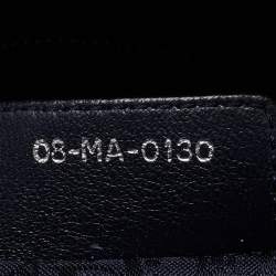 Pre Owned Dior Navy Blue Cannage Leather Large Lady Dior Tote