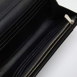 Pre Owned Dior Black/Beige Leather and Python Addict Rendez-Vous Wallet on Chain