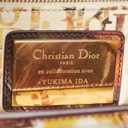 Dior Multicolor Leather Medium Limited Edition Yukima Ida Lady Dior Art Tote