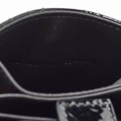Pre Owned Dior Black Cannage Patent Leather Lady Dior 5 Gusset Card Holder