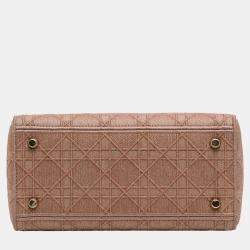 Dior Pink Medium Cannage Lady D-Lite