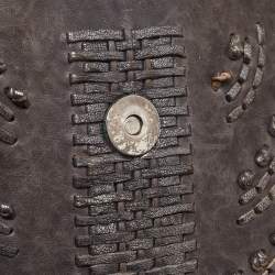 Pre Owned Dior Grey Pleated Leather Plisse Tote