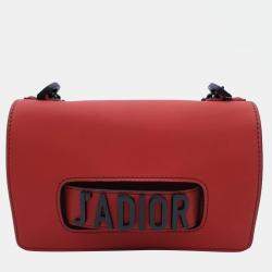 Pre Owned Christian Dior Red Leather J'Adior Shoulder Bag