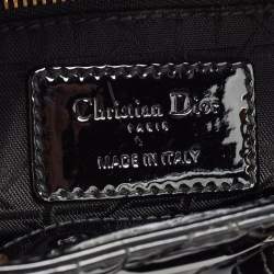 Pre Owned حقيبة يد توتس ديور ميني ليدي جلد كاناج عنابي