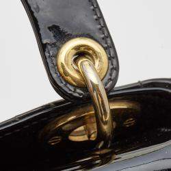 Pre Owned حقيبة يد توتس ديور ميني ليدي جلد كاناج عنابي