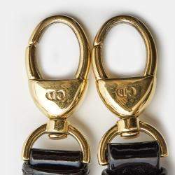 Pre Owned حقيبة يد توتس ديور ميني ليدي جلد كاناج عنابي