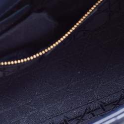 Pre Owned Dior Dark Blue Cannage Leather Small My ABCDior Lady Dior Tote