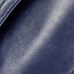 Pre Owned Dior Dark Blue Cannage Leather Small My ABCDior Lady Dior Tote