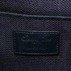 Pre Owned Dior Navy Blue Oblique Canvas Diortravel Vanity Case