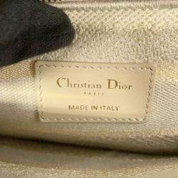 Dior Beige/Multicolor Canvas Lady D-Lite Medium Bag