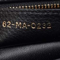 Pre Owned Dior Black Cannage Leather Small Caro Shoulder Bag