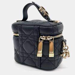 Pre Owned Christian Dior Cannage Micro Vanity Bag