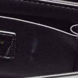 Pre Owned Dior Black Glossy Leather 30 Montaigne Box Bag