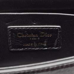 Pre Owned Dior Black Glossy Leather 30 Montaigne Box Bag