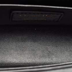 Pre Owned Dior Black Glossy Leather 30 Montaigne Box Bag