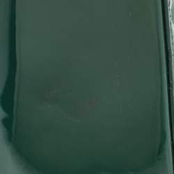 Pre Owned Dior Green Cannage Patent Leather Large Lady Dior Tote