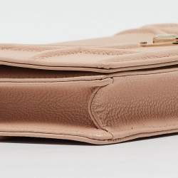 Pre Owned Dior Beige Leather Diorama Wallet on Chain