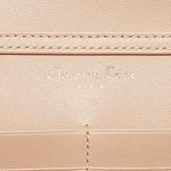 Pre Owned Dior Beige Leather Diorama Wallet on Chain