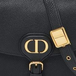 Pre Owned Dior Black Leather Medium Bobby Shoulder Bag