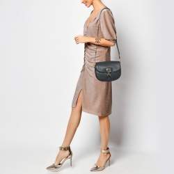 Pre Owned Dior Black Leather Medium Bobby Shoulder Bag