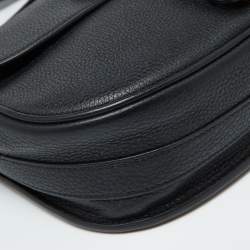 Pre Owned Dior Black Leather Medium Bobby Shoulder Bag