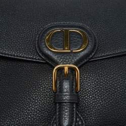 Pre Owned Dior Black Leather Medium Bobby Shoulder Bag