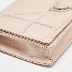 Dior Light Pink Leather Diorama Wallet on Chain