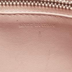 Dior Light Pink Leather Diorama Wallet on Chain