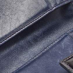 Pre Owned Dior Purple Cannage Patent Leather Lady Dior 5 Gusset Card Holder