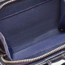 Pre Owned Dior Purple Cannage Patent Leather Lady Dior 5 Gusset Card Holder