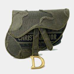 Dior Green Camouflage Saddle Belt Bag 