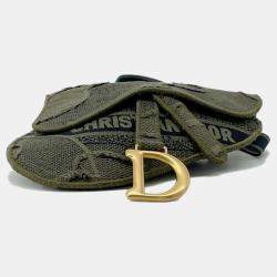 Dior Green Camouflage Saddle Belt Bag 