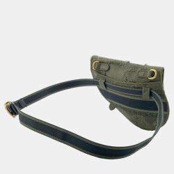 Dior Green Camouflage Saddle Belt Bag 