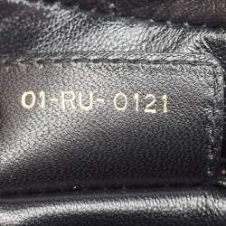 Pre Owned Dior Black Cannage Gaufre Leather Delices Shoulder Bag