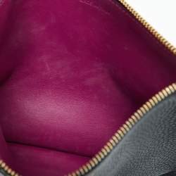 Pre Owned Dior Black Leather Medium Diorissimo Shopper Tote