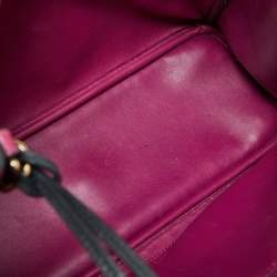 Pre Owned Dior Black Leather Medium Diorissimo Shopper Tote