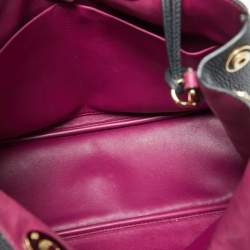 Pre Owned Dior Black Leather Medium Diorissimo Shopper Tote