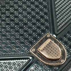 Pre Owned Dior Green Patent Leather Medium Diorama Shoulder Bag