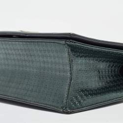 Pre Owned Dior Green Patent Leather Medium Diorama Shoulder Bag
