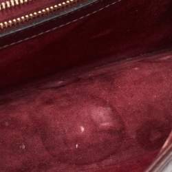 Dior Burgundy Leather Small Diorama Shoulder Bag