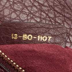 Dior Burgundy Leather Small Diorama Shoulder Bag