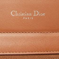 Pre Owned Dior Brown Leather Diorissimo Zip Shopper Tote