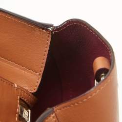 Pre Owned Dior Brown Leather Diorissimo Zip Shopper Tote