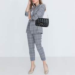 Pre Owned Dior Black Cannage Leather Medium Miss Dior Shoulder Bag