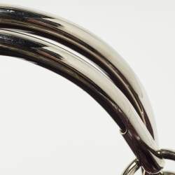 Pre Owned Dior Purple Croc Embossed Patent Leather 61 Tote