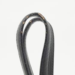 Pre Owned Dior Black Cannage Coated Canvas Medium Panarea Shopper Tote