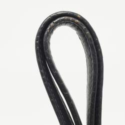 Pre Owned Dior Black Cannage Coated Canvas Medium Panarea Shopper Tote