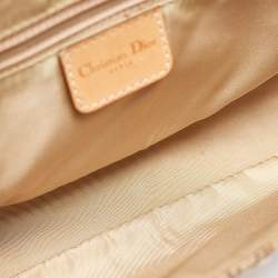 Pre Owned Dior Beige/Tan Diorissimo Canvas and Leather Street Chic Shoulder Bag