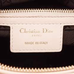 Pre Owned Dior Pink Cannage Leather Large Lady Dior Tote