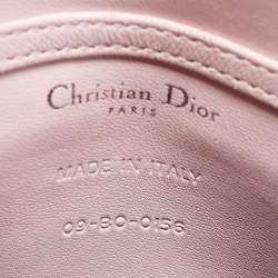 Dior Pink Micro Cannage Patent Leather Baby Diorama Chain Bag